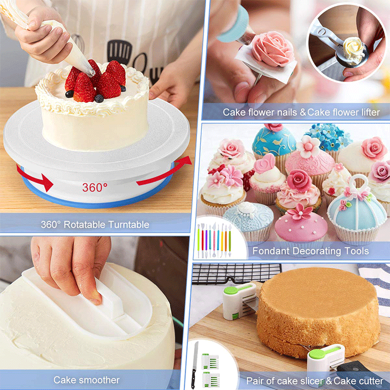 379 Pcs Cake Decorating Supplies Cake Decorating Kit Cake Baking Set