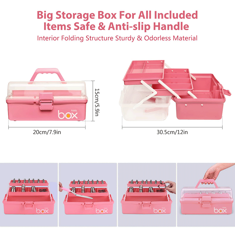 Cake Decorating Supplies Tools Kit: 358pcs Baking Accessories with Storage Case