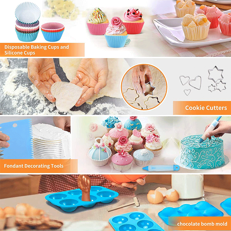 354 Pcs Cake Decorating Supplies Cake Decorating Kit Cake Baking Set